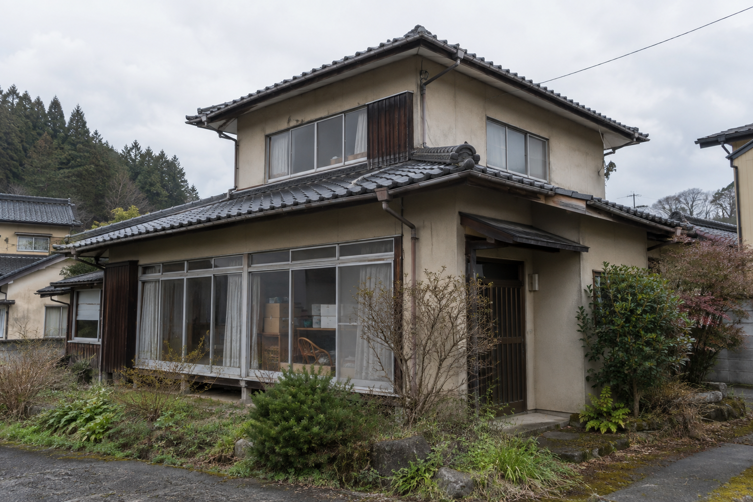 築40〜50年ほどの空き家を想定した生成イメージ